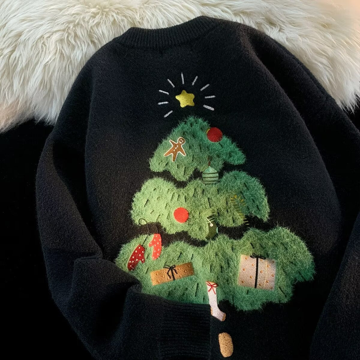 Christmas Design Sense Autumn And Winter Loose Couple Knitwear Sweater