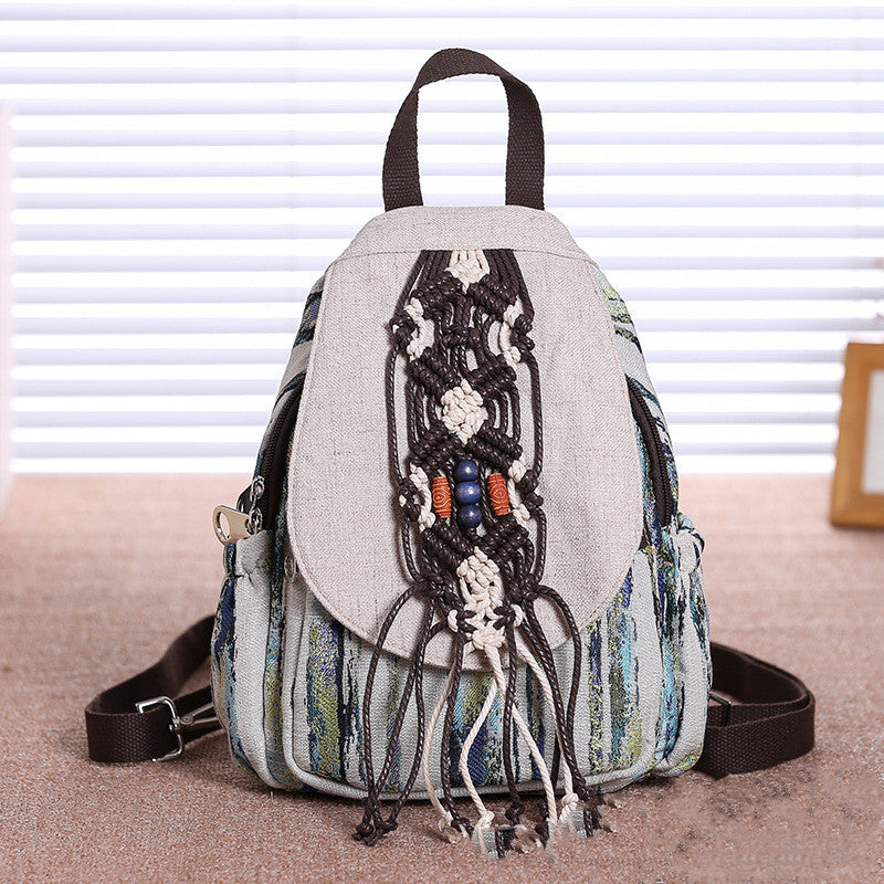 Chinese style retro travel backpack