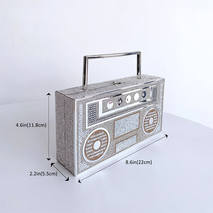 Diamonds Radio Clutch - BAGMODA