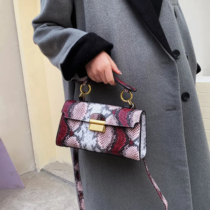 Vivid Charm Snakeskin Bag - BAGMODA