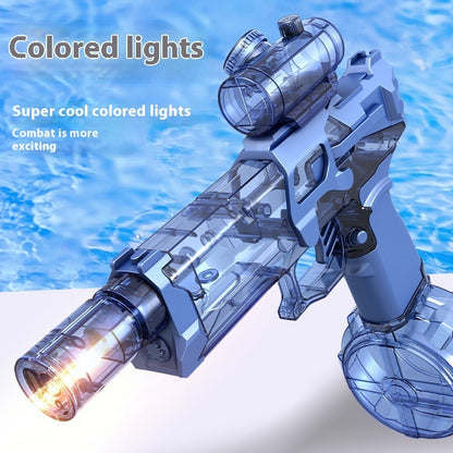 Pistola de agua eléctrica Fire Rat, luz fría, totalmente automática, juguete de verano, deportes, entretenimiento, regalos para niños, AC223