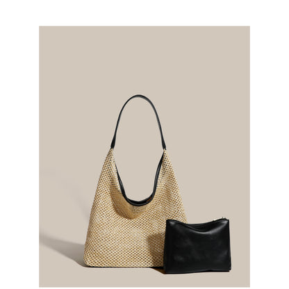 Elegante bolso de verano tejido