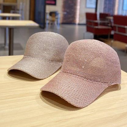 Gorra de béisbol hueca informal de estilo coreano