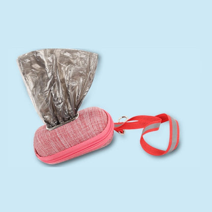 Dispensador portátil de bolsas para excrementos de perro y gato. Soporte para recoger bolsas.