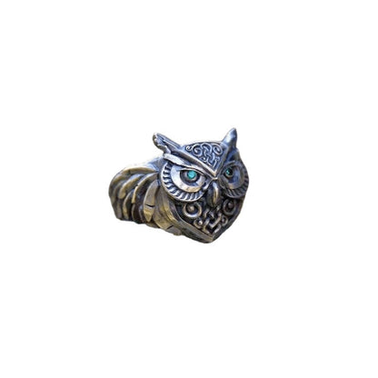 Neu Vintage Tier Eule Ring Hip Hop Carving