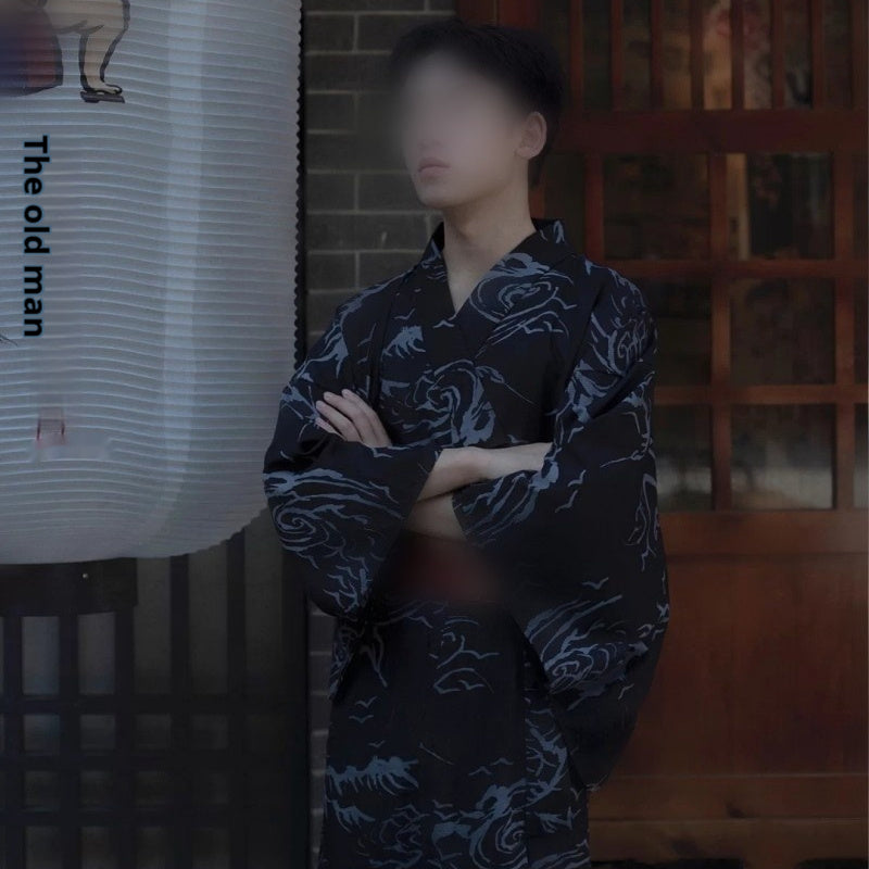 Kimono japonés tradicional de ropa formal para hombres
