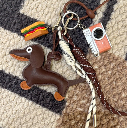 Handtaschenanhänger Dackelpuppe Schlüsselanhänger