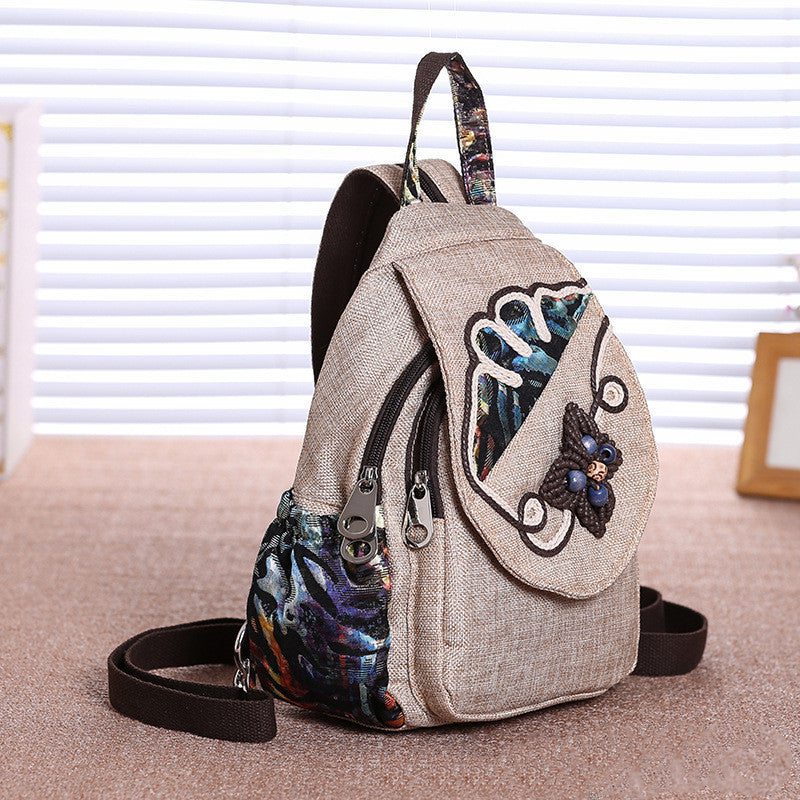 Chinese style retro travel backpack