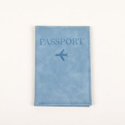 Funda protectora de cuero para pasaporte con gran capacidad