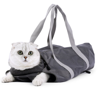 Bolsa de viaje para gatos con doble forro, antiarañazos y mordeduras.