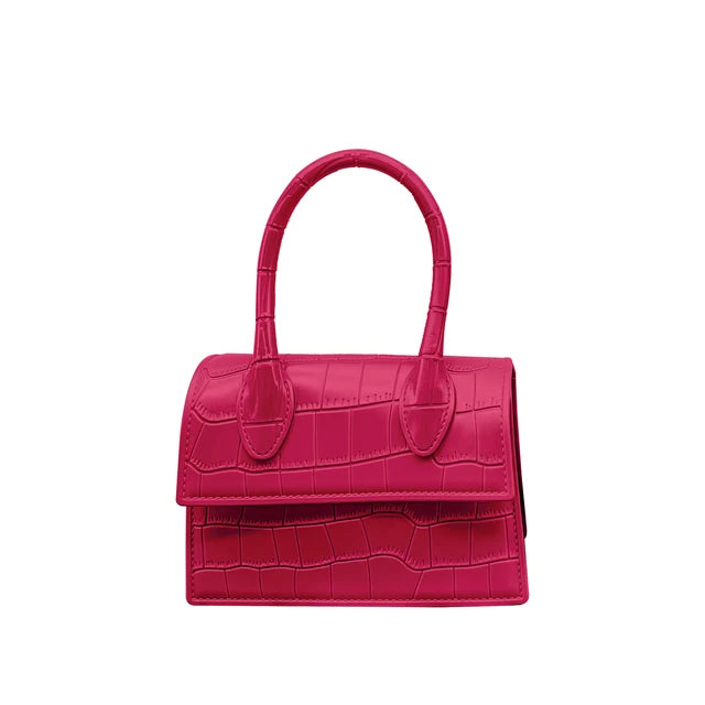 Vibrant Crocodile Pattern Jelly Mini Purse