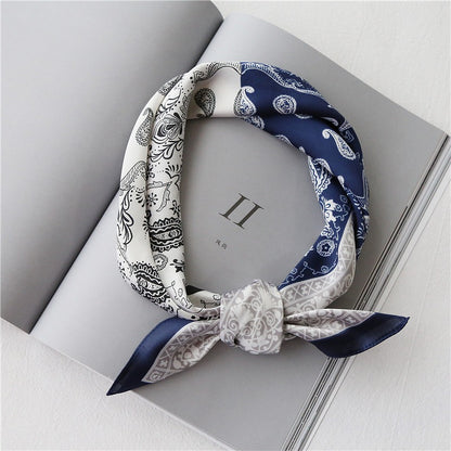 Retro artistic small square scarf - BAGMODA