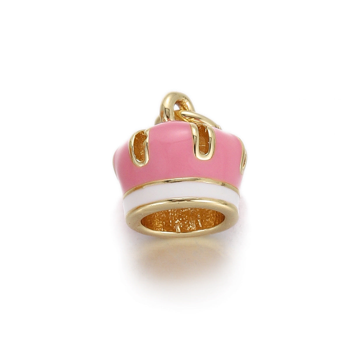 Love Drop Oil Pendant Micro-inlaid Diy Bracelet Necklace Accessories