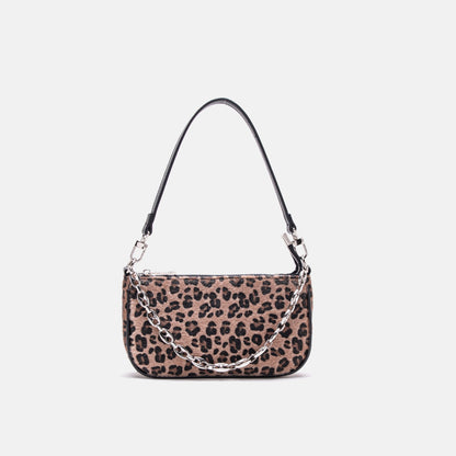 Bolso bandolera de cadena con forma de baguette