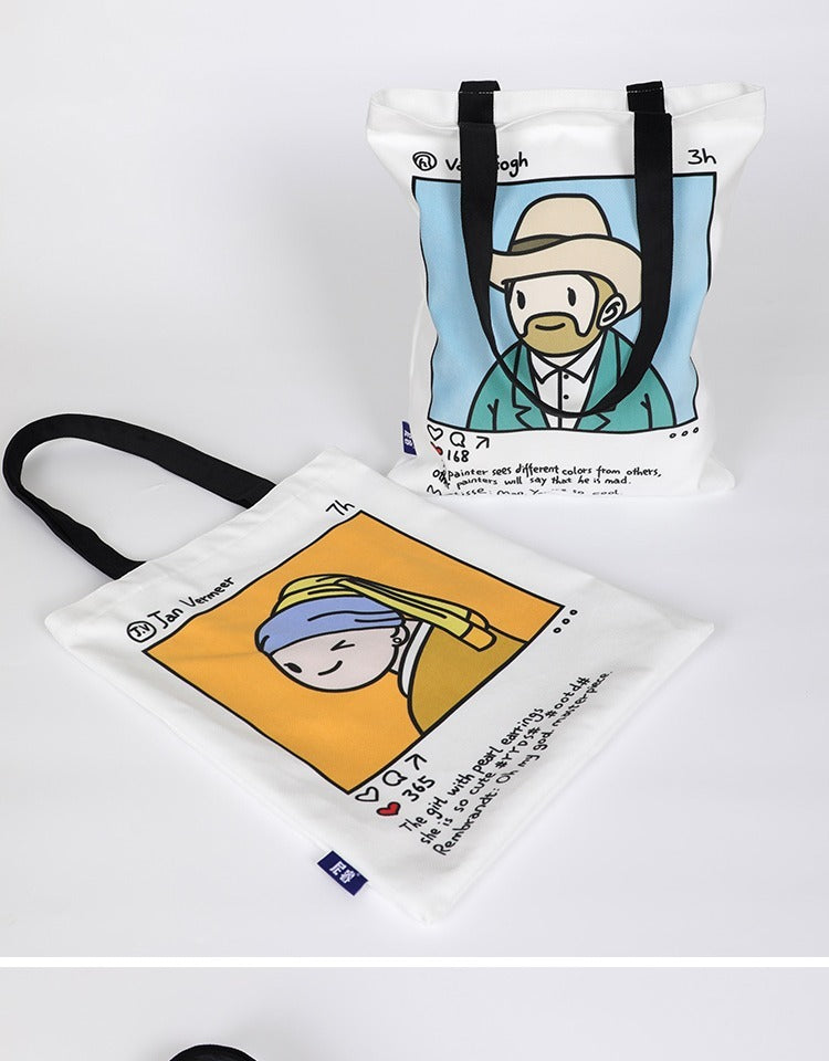 Illustration Ins Style Cute Canvas Bag