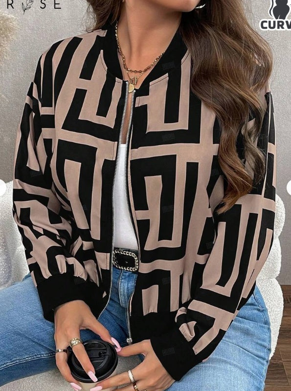 Minimally Casual Printed Women's Jacket