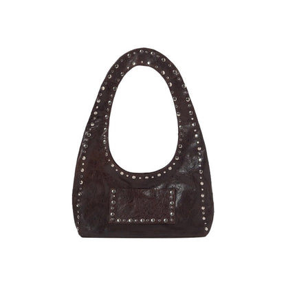 Retro Nieten Schulter Unterarm Tasche