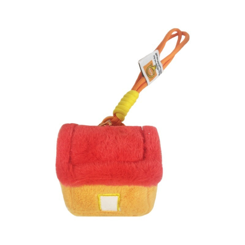 Ten Qintian Creative Land Temple Plush Puppet And Doll Keychain