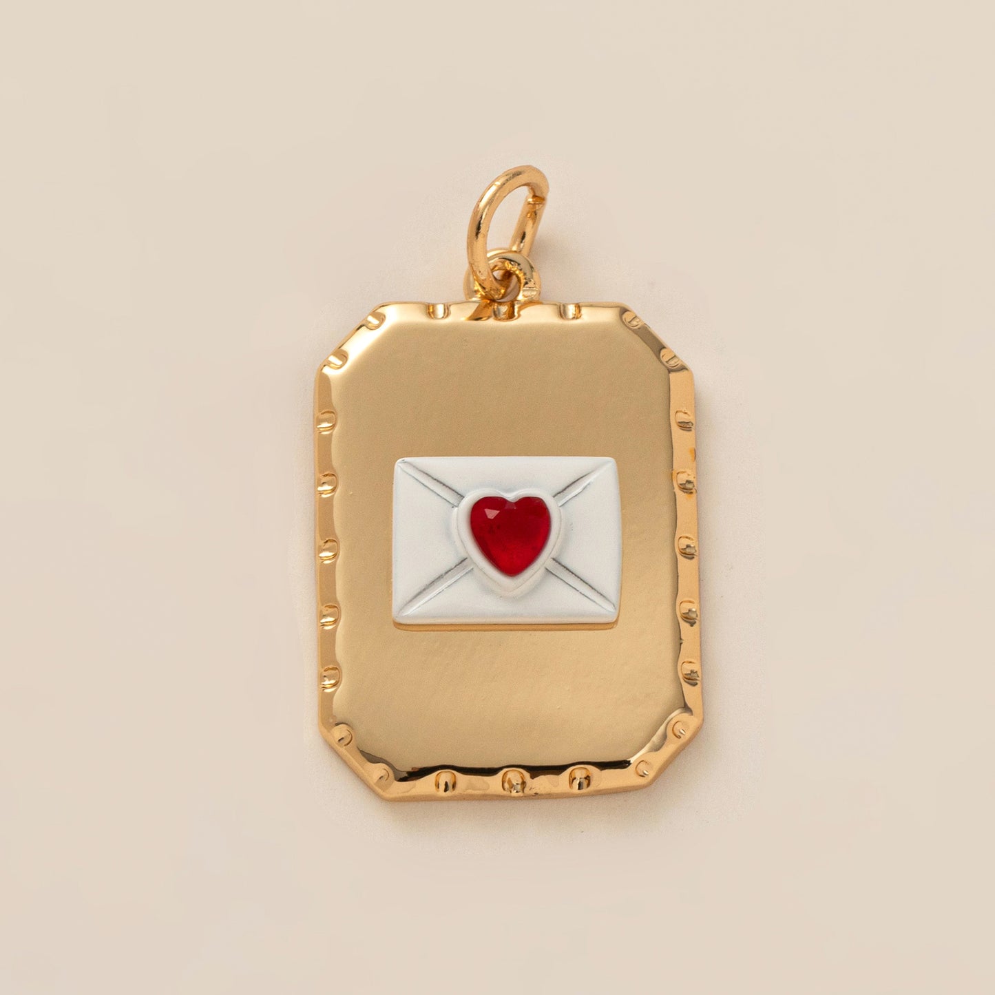 Food Rose Cherry Love Weather Cross Rectangular Pendant