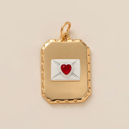 Colgante rectangular con forma de cruz, comida, rosa, cereza, amor y clima
