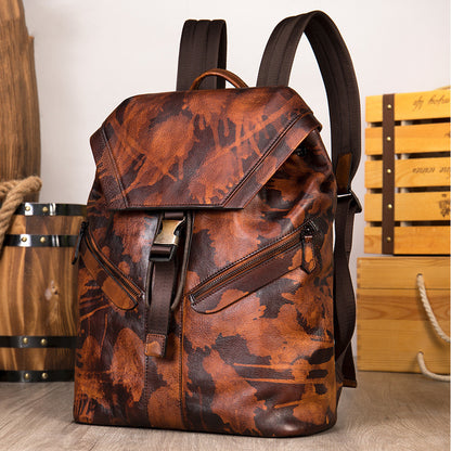 Reiserucksack aus echtem Leder