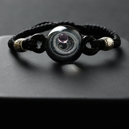 BOEYCJR Universum Planeten Glasperlen Armreifen &amp; Armbänder Galaxy Modeschmuck Galaxy Solar System Armband Für Frauen Weihnachten