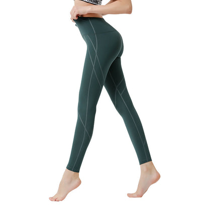 Pantalones de fitness para mujer, pantalones de yoga ajustados y elásticos.