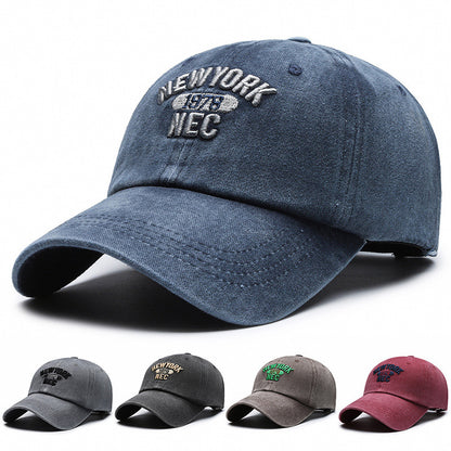 Gorra de béisbol con letras tridimensionales bordadas en tela para hombre