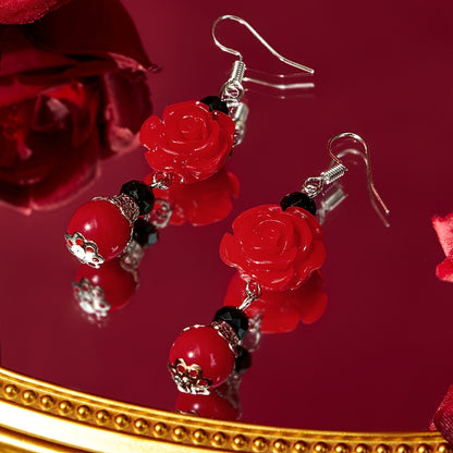 Pendientes de mariposa con incrustaciones de diamantes de imitación y plata de moda