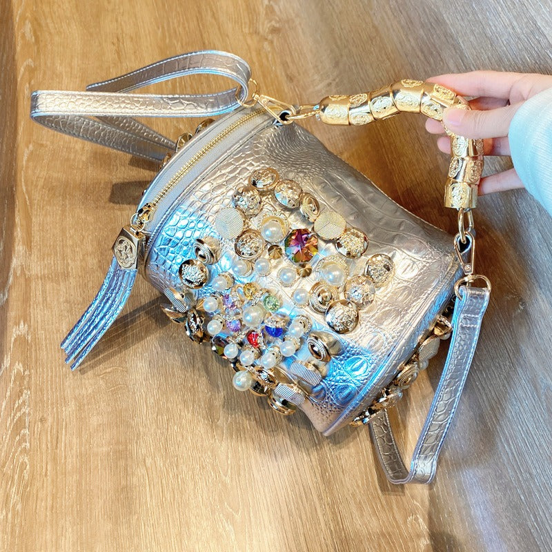 Glam Twist Cylinder Bag