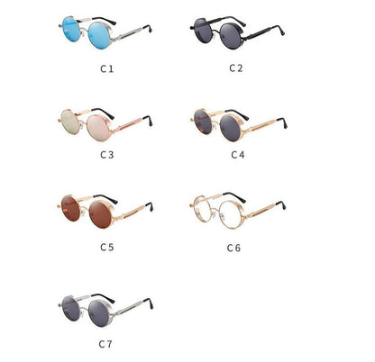 Gafas de sol polarizadas clásicas góticas steampunk para hombre y mujer