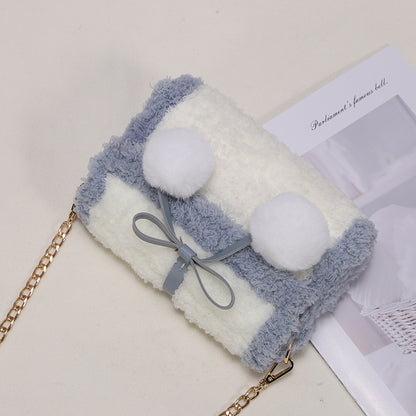 Bolsa de tejido de lana, bolsa tejida a mano, bolsa de tejido propio, bolsa de material de tejido propio