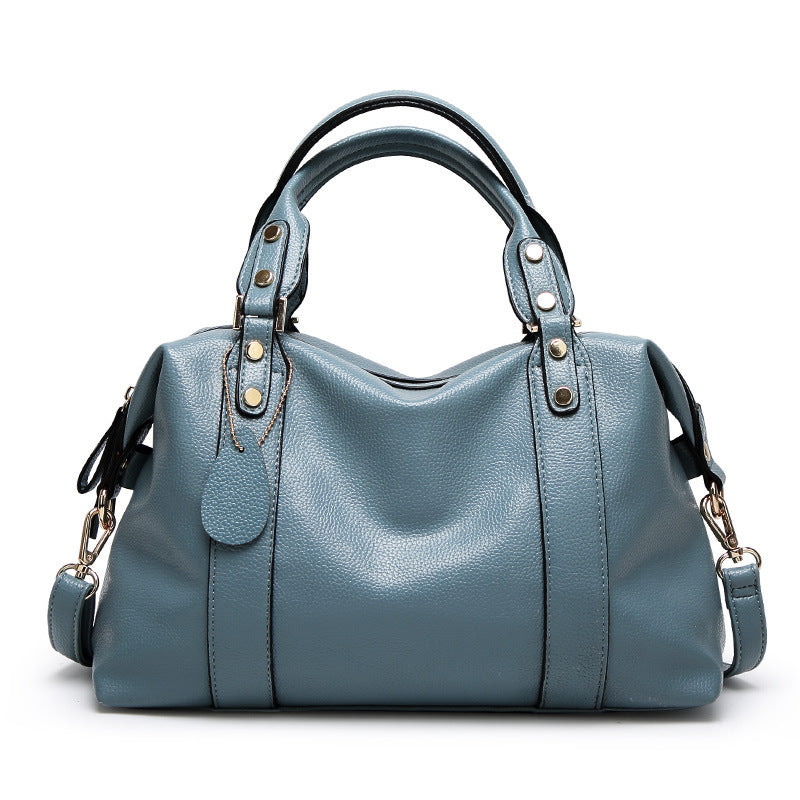 Boston Leather Shoulder Bag