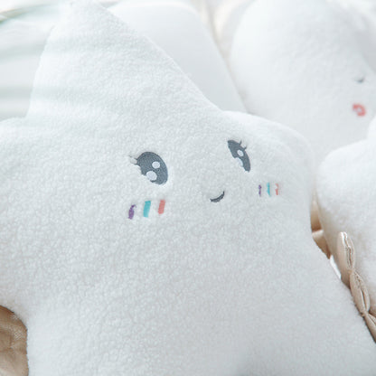 Neu Gefüllte Engel Wolke Mond Sterne Plüsch Kissen Weiche Kissen Wolke Gefüllte Plüsch Spielzeug für Kinder Baby Kinder Kissen Mädchen