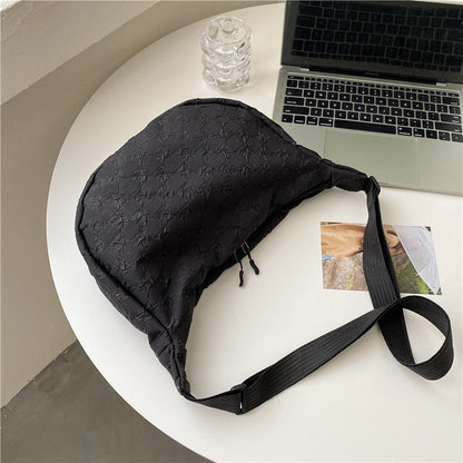 Bolsa de dumplings coreanos con diseño de tablero de ajedrez