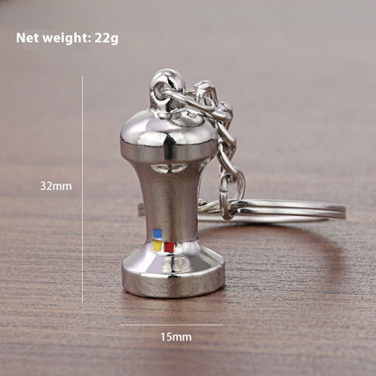 3D Kaffee Schlüsselanhänger Metall Autoschlüssel Anhänger