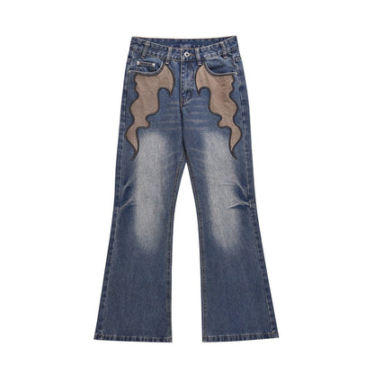 Fashion Horn Denim Pants Men - BAGMODA
