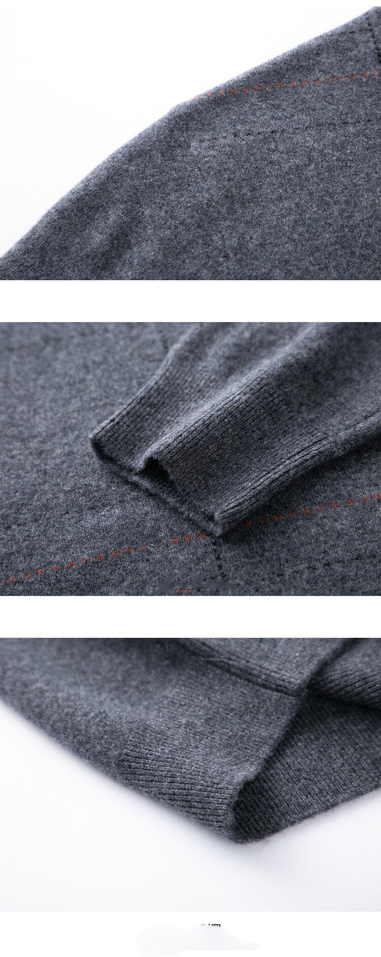 Abrigo de lana pura con cuello semi-alto acolchado para hombre