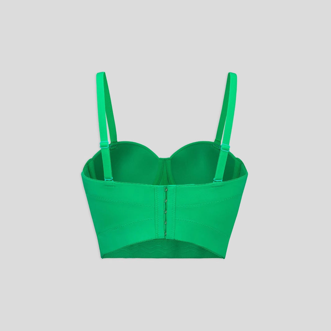 Christmas Bralette Spicy Girl Pure Desire Style Boned Corset Backless Bra
