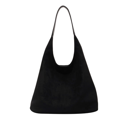 Retro Chic Suede Carryall - BAGMODA