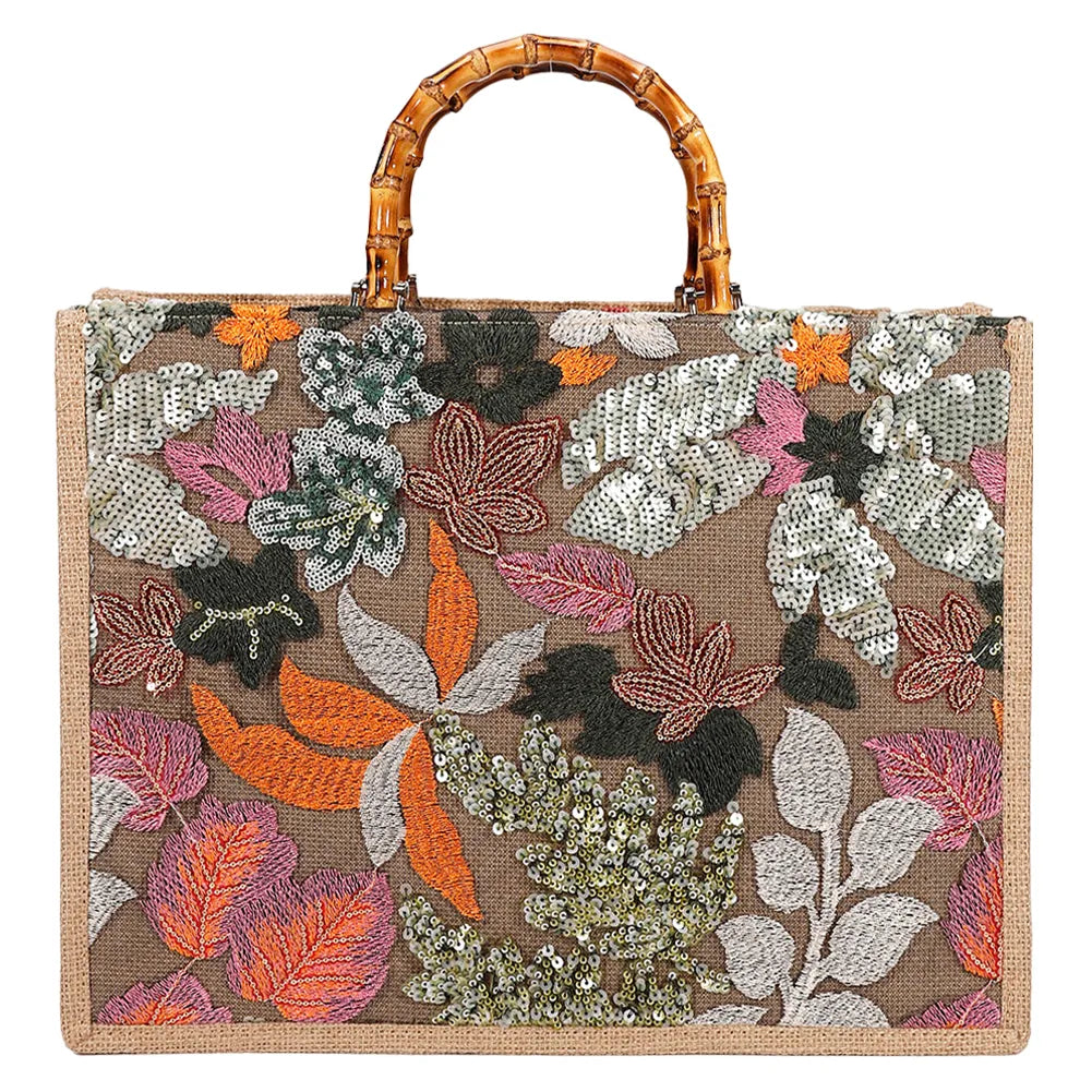 Sequin Bamboo Bag