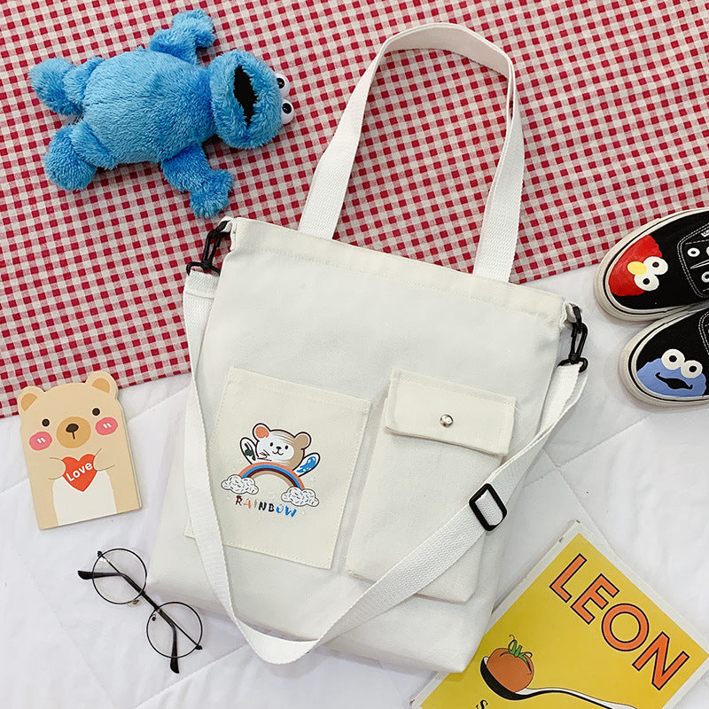 Cartoon Canvas Tote Bag