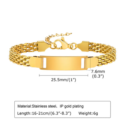 SS Titanium Snake Chain Bracelet - BAGMODA