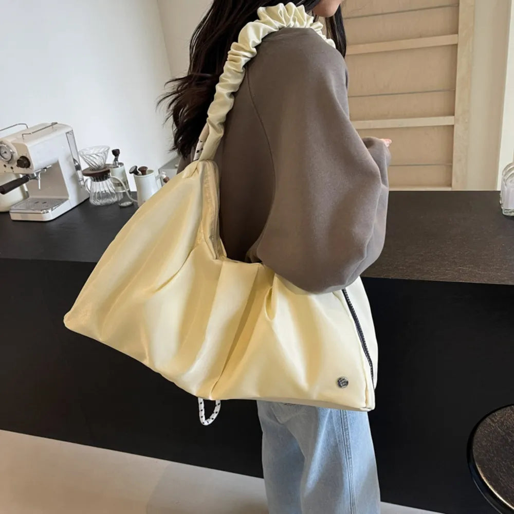 Ruched Elegance Tote
