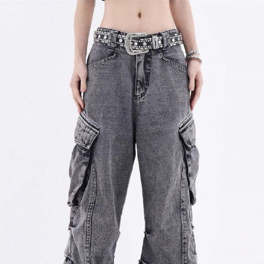 Retro Fashionable Cargo Pants Men - BAGMODA