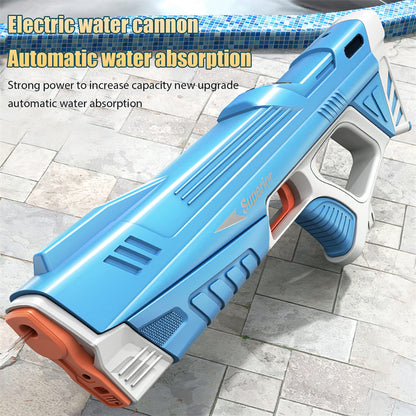 Sommer Vollautomatisches elektrisches Wasserpistolenspielzeug Induktionswasserabsorbierendes High-Tech-Burst-Wasserpistolen-Strand-Outdoor-Wasserkampfspielzeug
