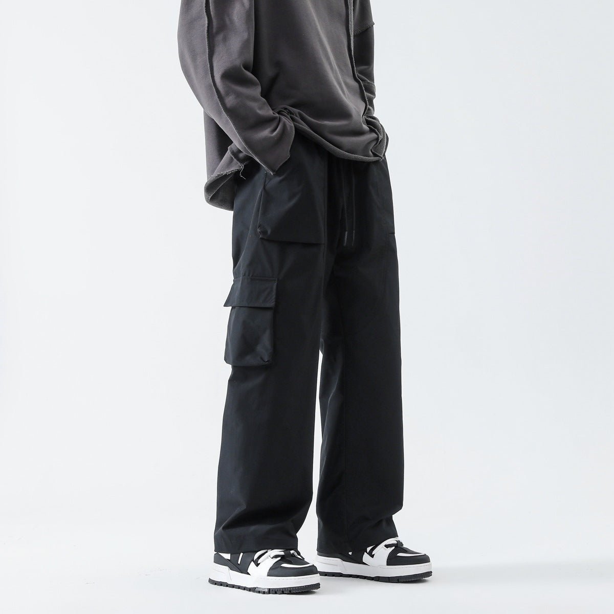 Loose Straight Track Pants Men - BAGMODA
