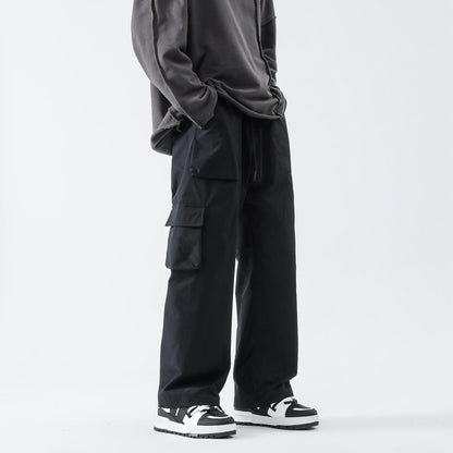 Loose Straight Track Pants Men - BAGMODA