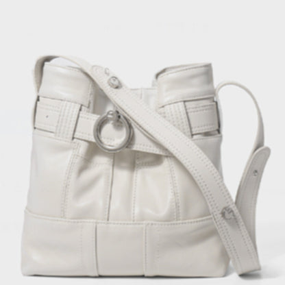 Beuteltasche mit Rindsledernaht