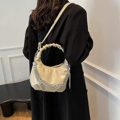 Bolso bandolera plisado